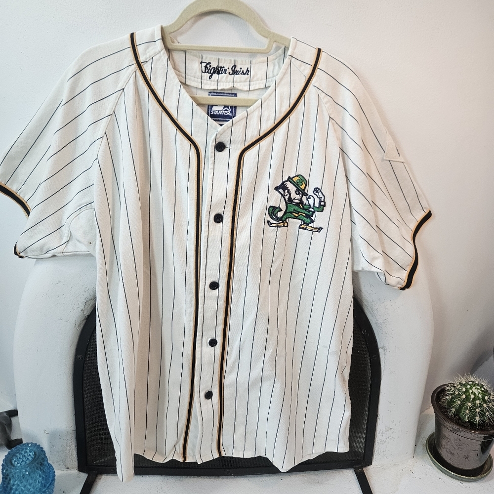 STARTER Vintage 90s Notre Dame Baseball Jersey